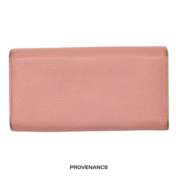 🔴 Gucci "Made in Italy" Long Wallet - Powder Pink Leather - Picture 2 of 10
